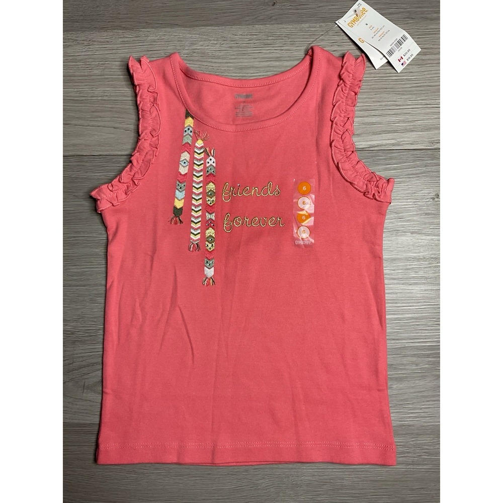 Gymboree Girls Tank Top Friends Forever Size 6 Beach Sleeveless‎ Casual